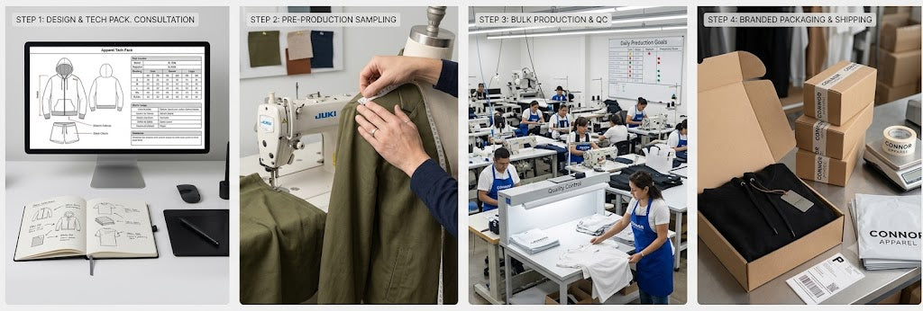 From Concept to Closet: A Step-by-Step Guide to Custom Apparel Manufacturing