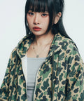 Angel Camo Hooded Jacket - Green
