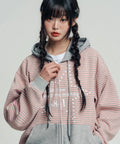 WAV Stripe Hooded Jacket
