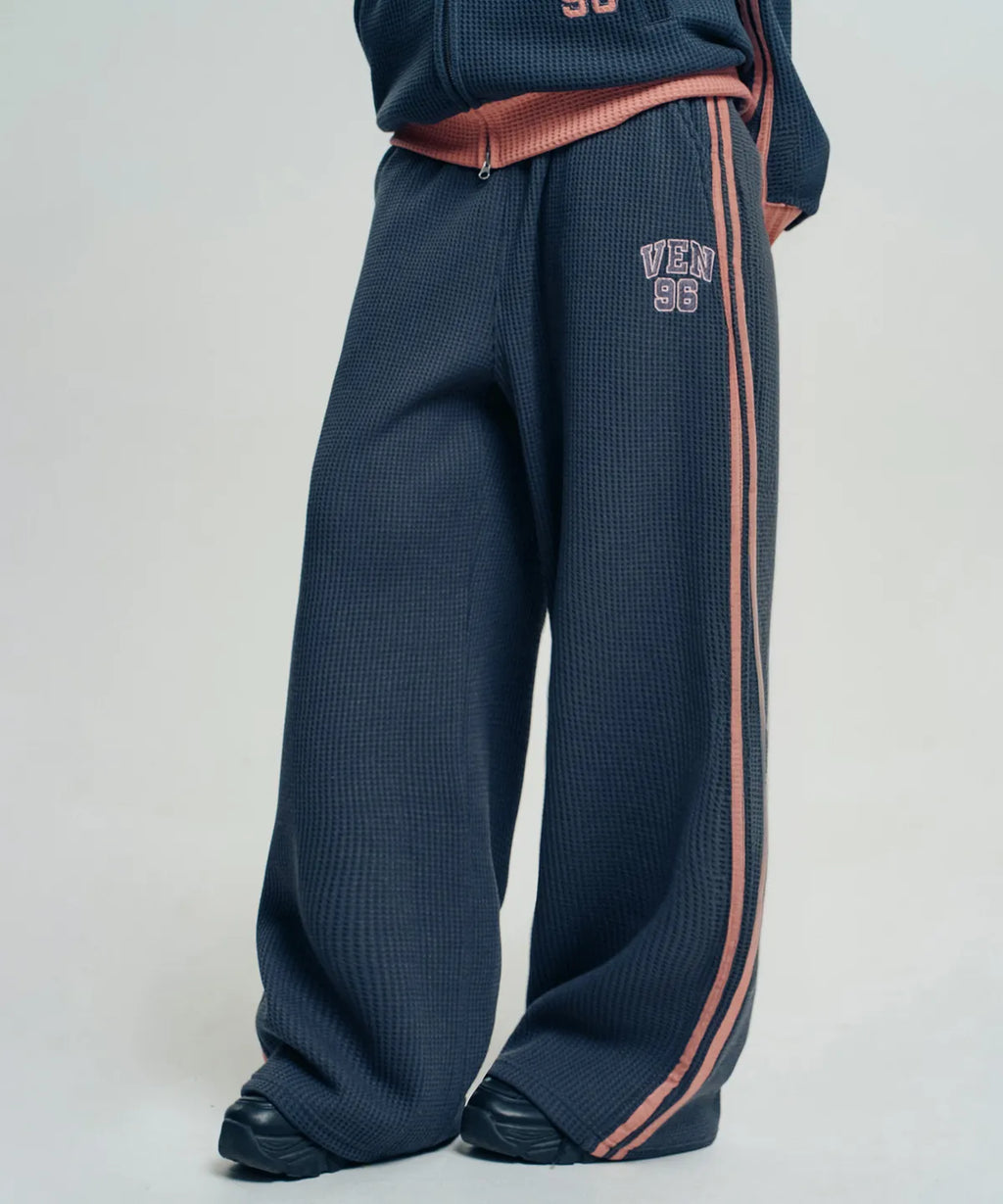 VEN96 Track Waffle Pattern Pants