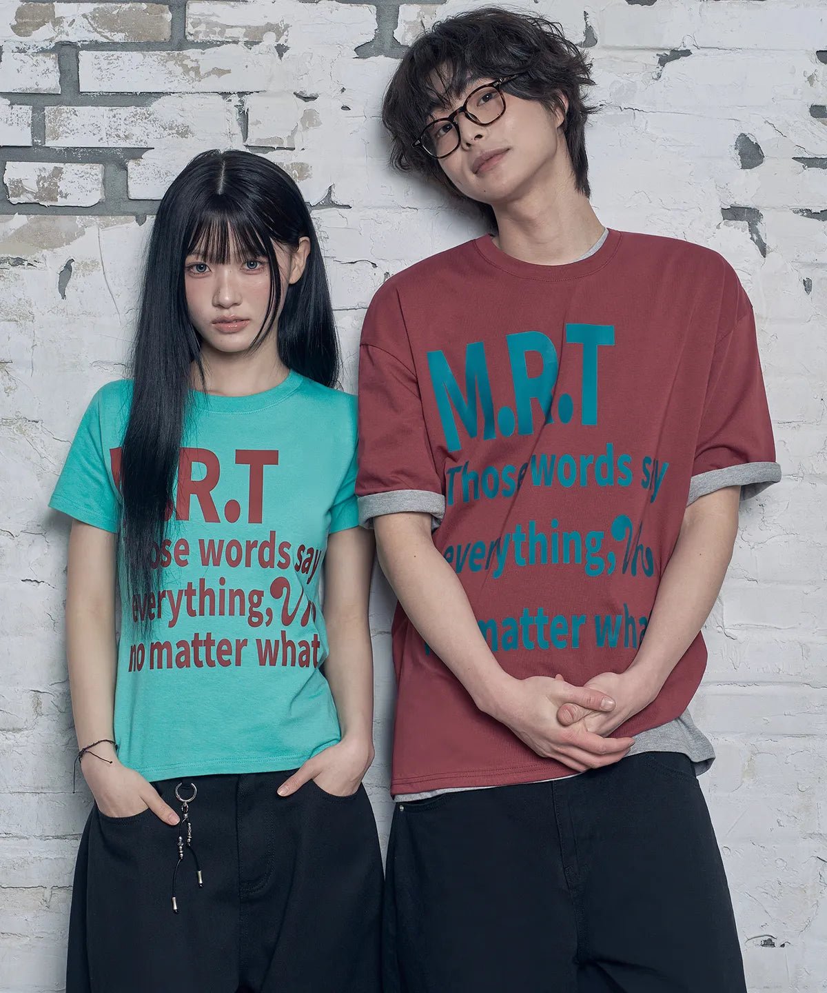 Lettering Cool Cotton Short Sleeve T-shirt