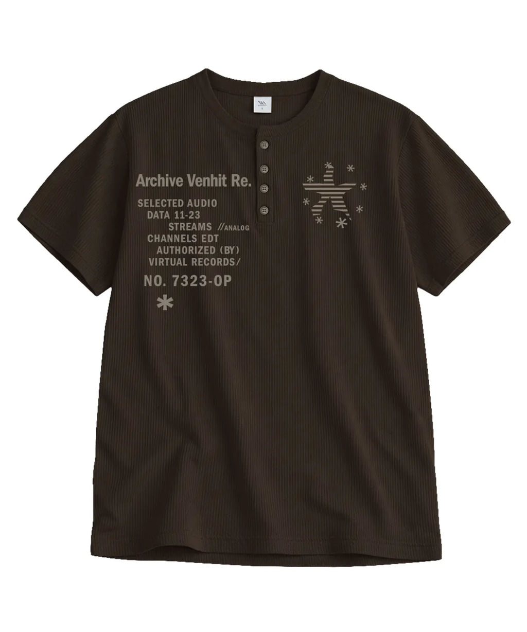 Starfish Henry Neck Waffle T-shirt