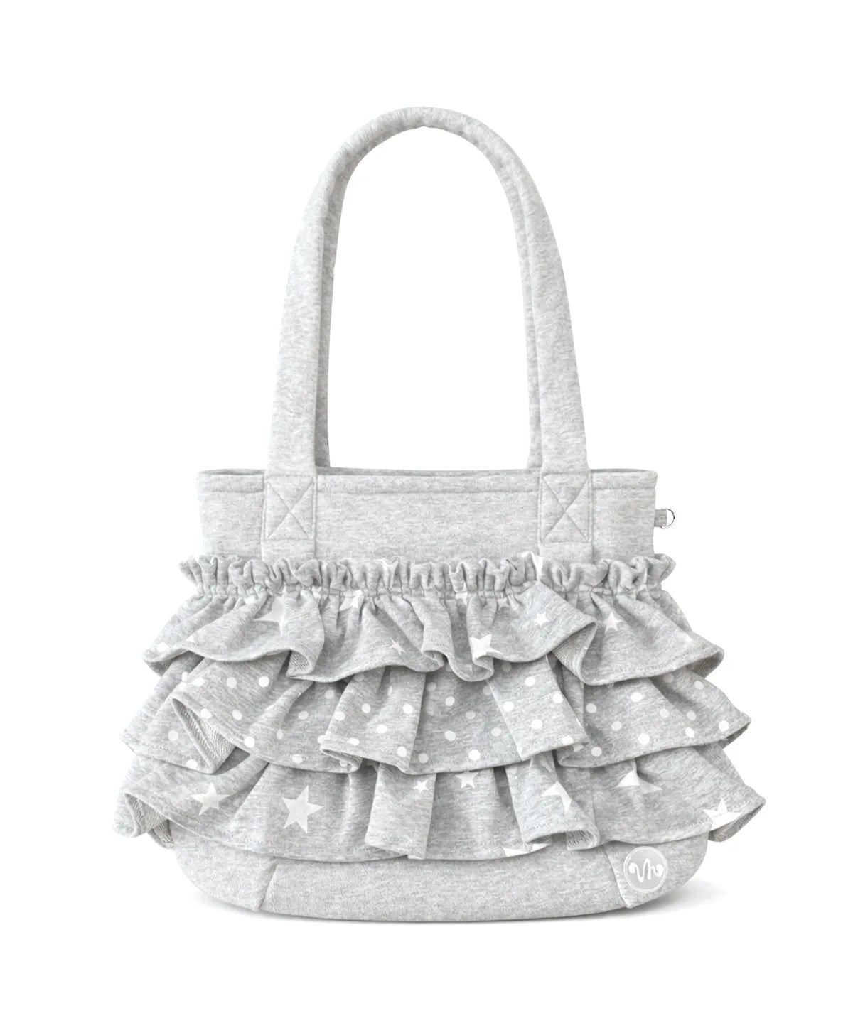 Star Dot Frill Shoulder Bag_Gray