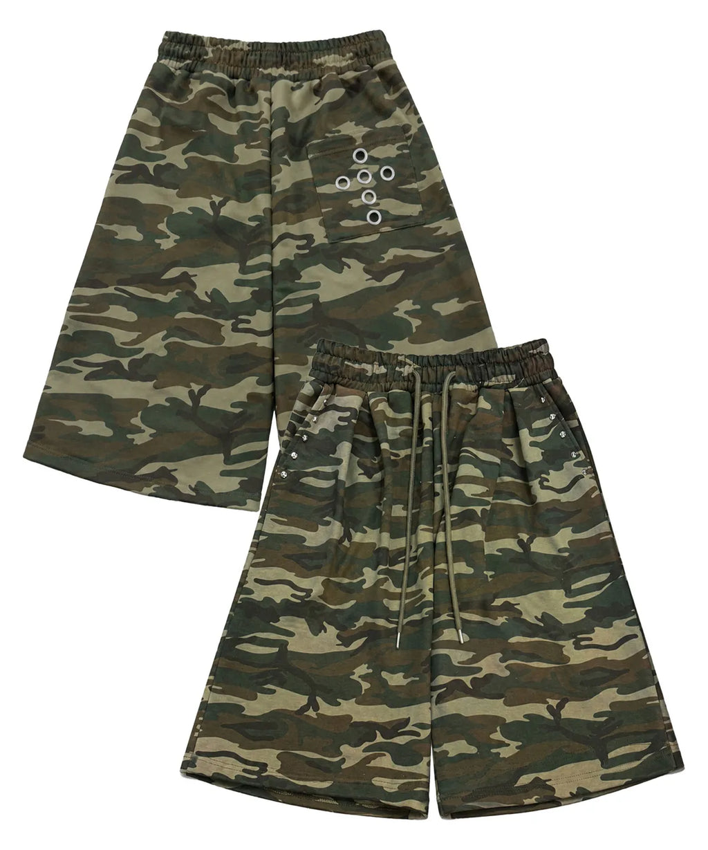 Kamo Stud Bermuda Sweatpants