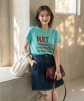 Lettering Cool Cotton Short Sleeve T-shirt