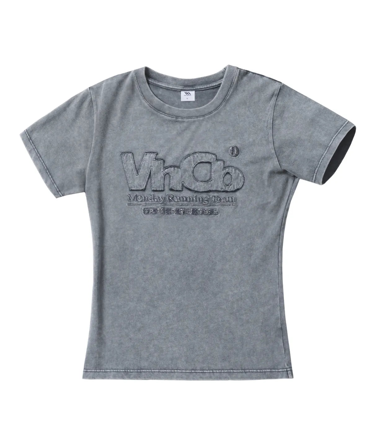 MRT Applique Washed Slim Fit Short Sleeve T-Shirt