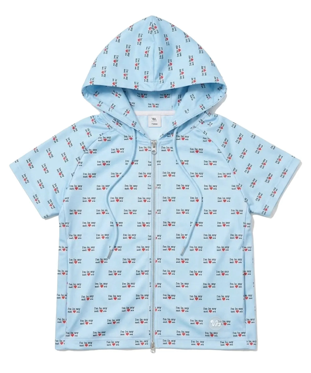 Self Love Me Hooded Vest_ Blue